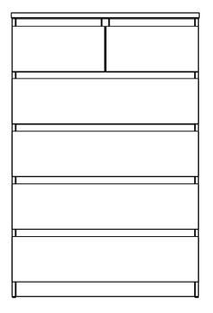 Комод Гуд Лакк Мальта 80х121 (4+2 ящика)
