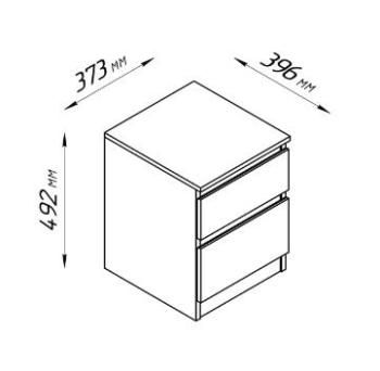 Тумба Гуд Лакк Кастор (2 ящика)