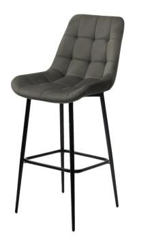 H-18 Графитовый, велюр / черный каркас