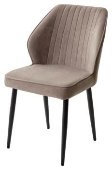 B5 Капучино, велюр / черный каркас