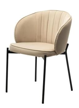 Velutto 05 Бежевый, велюр / черный каркас