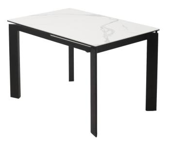 MATTE STATUARIO Белый мрамор матовый керамика, стекло/ черный каркас