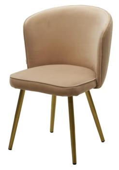 ZIZI 605 Латте, велюр / Золотой каркас