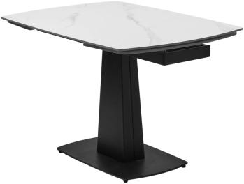 MATT WHITE MARBLE SOLID CERAMIC / BLACK