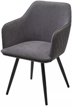 B28 Темно-серый, велюр / черный каркас