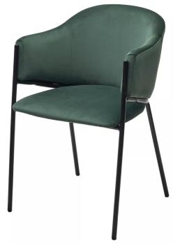 H-30 изумрудный, велюр / черный каркас