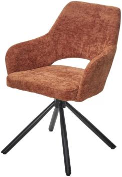 3018-09 терракотовый, шенилл/ черный каркас