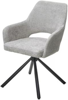 3018-03 светло-серый, шенилл/ черный каркас