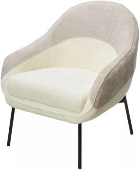 3018-01 белый / 3018-10 бежевый, шенилл / черный каркас