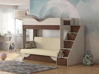 Бодега Светлый / Орех Донской / Велюр Кремовый