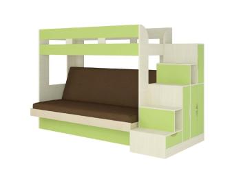 Бодега светлая / зеленая / Велюр Коричневый