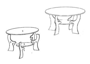 Стол журнальный Атлант Престиж 13-1