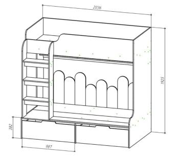 Чердак-кровать Атлант Бруно