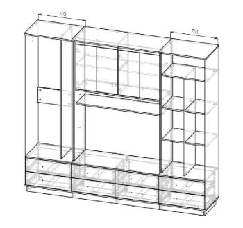 Шкаф-купе Атлант Милос 11-02