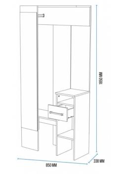 Готовая прихожая Woodville Рогес