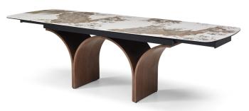 белая керамика/натуральный шпон ореха