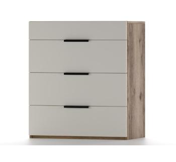 Дуб Делано Темный / Супермат Джелато (белый)