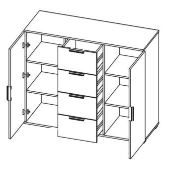 Комод Атлант Харди широкий