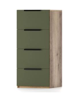 Дуб Делано Темный / Грин Софт (зеленый)