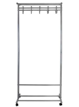 Вешалка напольная на колесах Мебелик М 9 с крючками