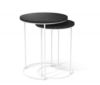 камень пьетра черный/белый муар