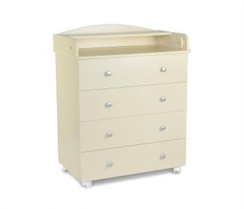 Комод СКВ со съёмным пеленальным столиком 4 ящика, Арт.700069