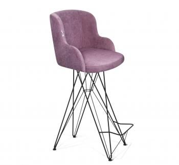 пыльная роза/черный муар