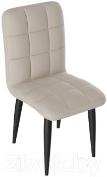 Черный матовый/Микровелюр Бежевый