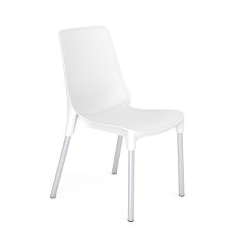 белый/хром лак