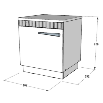 Тумба прикроватная с цоколем FANT Ольга 3
