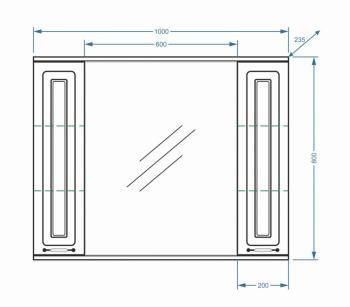 Зеркало-шкаф Stella Polar Кармела 100/С