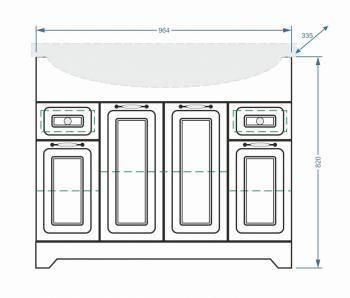 Тумба Stella Polar Кармела 100