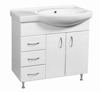 Тумба Stella Polar Концепт 80 3 ящ. левая