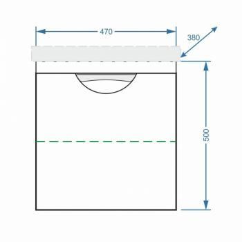 Тумба подвесная Stella Polar Норина 50