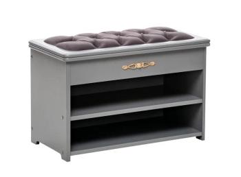 Серый ясень / ткань v 19, каретная стяжка