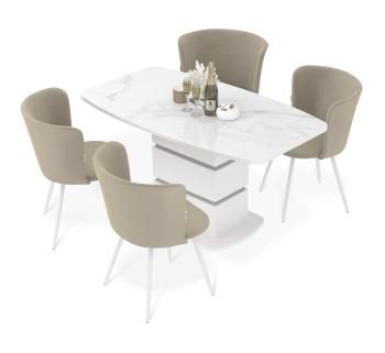 бел. мрамор/белый/ванильн. крем/бел.муар