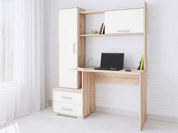 Дуб Сонома/Белый