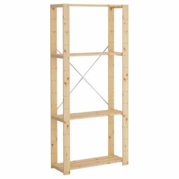 Стеллаж с полками из реек RB Хей 120х78х30