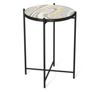 золотистый пепел/черный муар