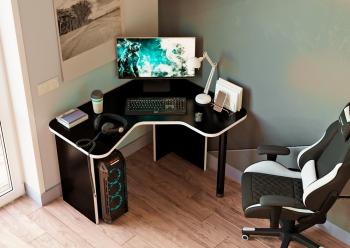 Стол игровой-угловой Мэрдэс СКЛ-ИгрУгл120Ч Правый