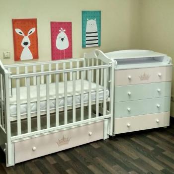 Пеленальный комод ByTwinz Версаль