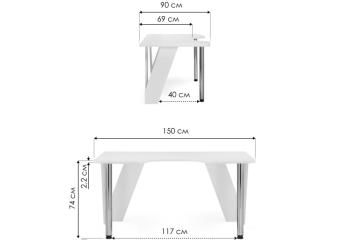 Компьютерный стол Woodville КСТ-116
