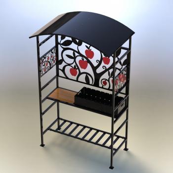 Мангал разборный Завод Палитра Яблоко, ST3, 2мм