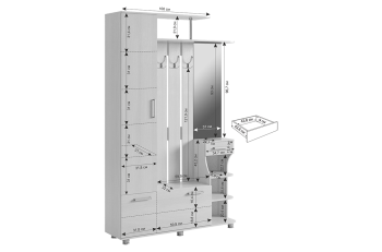 Прихожая Мебельсон Барселона-1