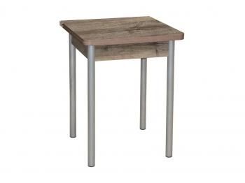 Дуб веллингтон / Опора № 2-круглая серебристый металлик