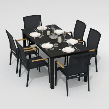 Обеденная группа Ideal Patio DOLLA SOLA - стол алюминий 220