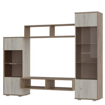 Дуб крафт серый/Дуб крафт белый