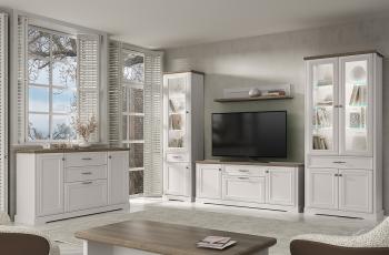 Шкаф с витриной Анрэкс TOSCANA NEW 1V1D1S