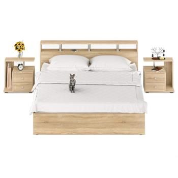 Кровать СВК Камелия 1800 + две тумбы