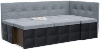 Диван Смарт кухонный угловой Домино Grey со спальным местом